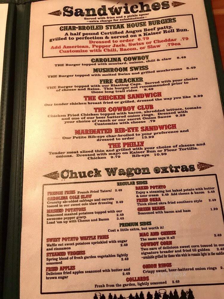 Deadwood - Williamston, NC menu_pic