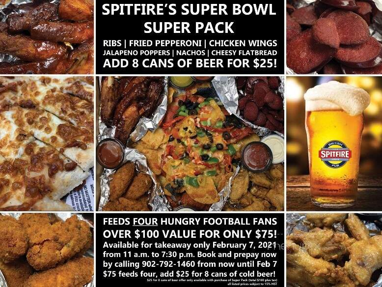 The Spitfire Arms Ale House - Windsor, NS menu_pic