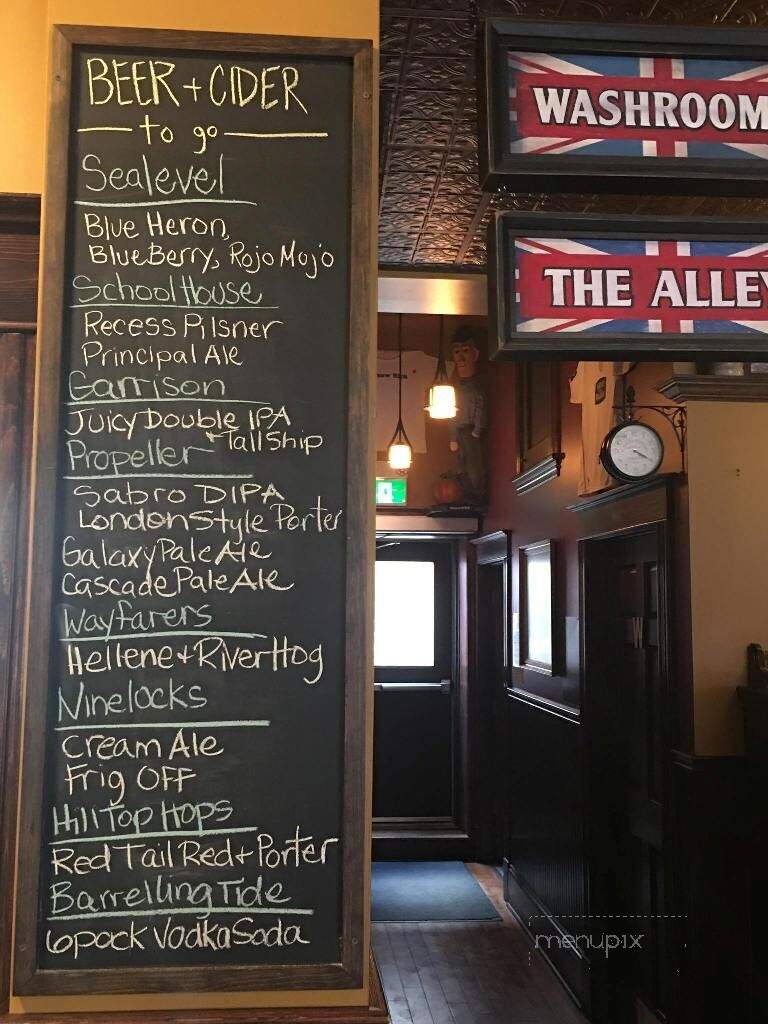 The Spitfire Arms Ale House - Windsor, NS menu_pic