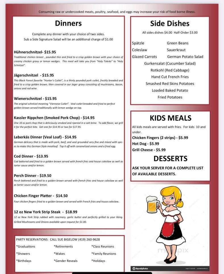 Black Forest Cafe - Oregon, OH menu_pic