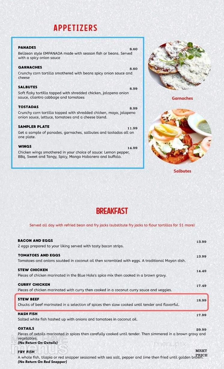 The Blue Hole - Gardena, CA menu_pic