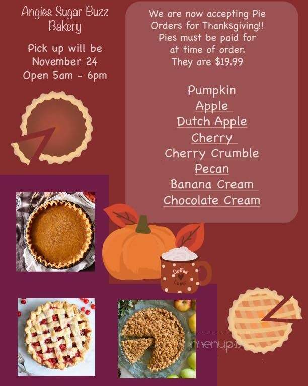 Angie's Sugar Buzz Bakery - Sandwich, IL menu_pic