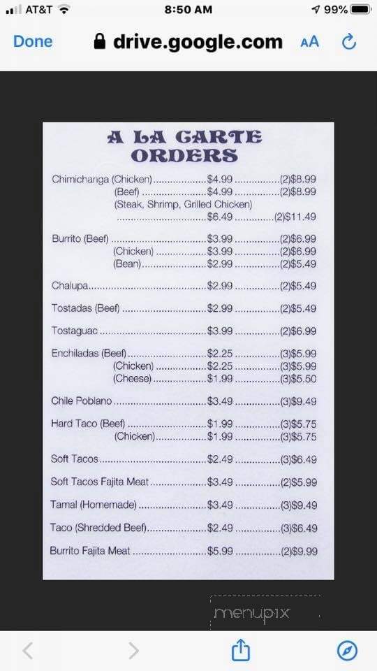 Maya Authentic Mexican Cuisine - Pittsfield, IL menu_pic
