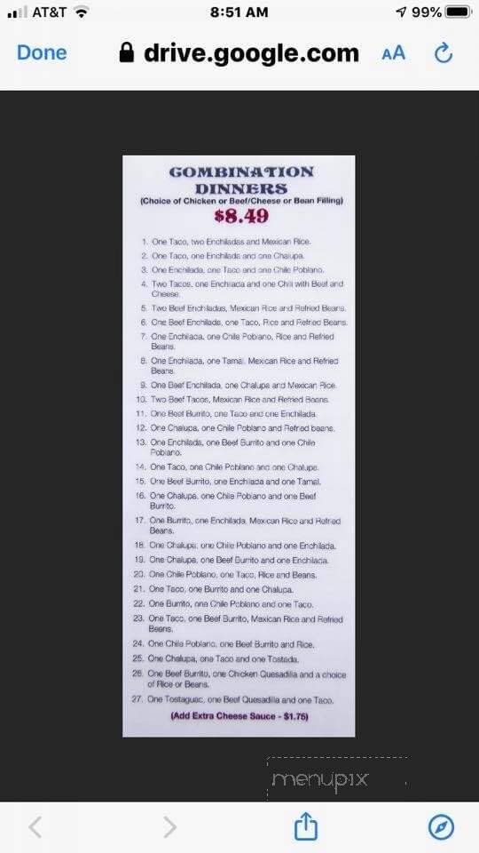 Maya Authentic Mexican Cuisine - Pittsfield, IL menu_pic