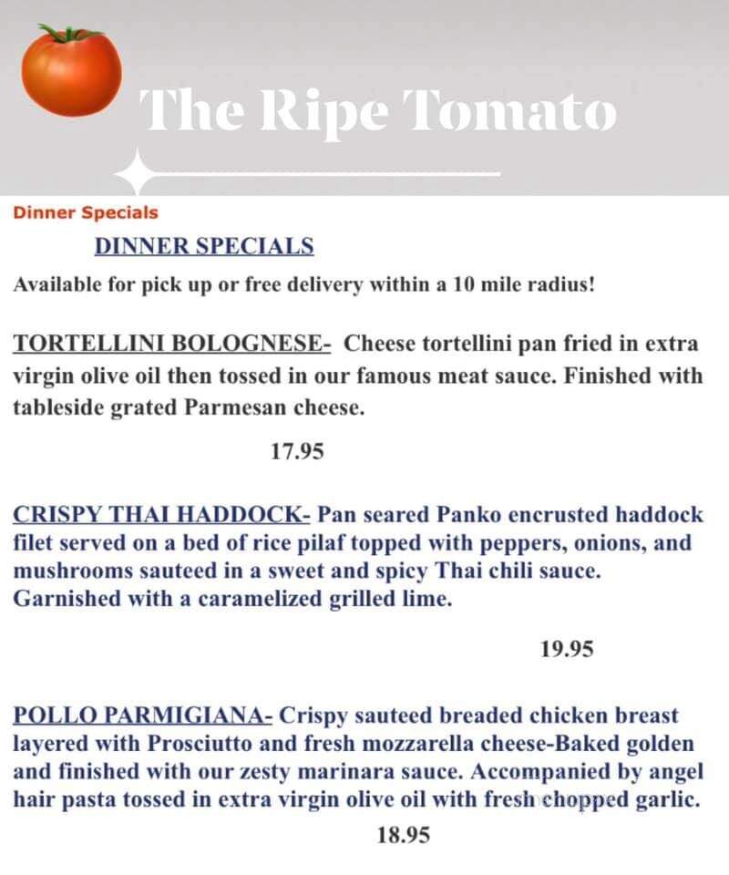 Ripe Tomato An American Grill - Ballston Spa, NY