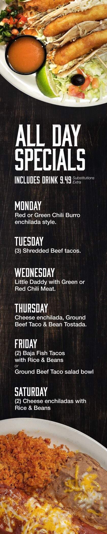 Casa Manana - Safford, AZ menu_pic