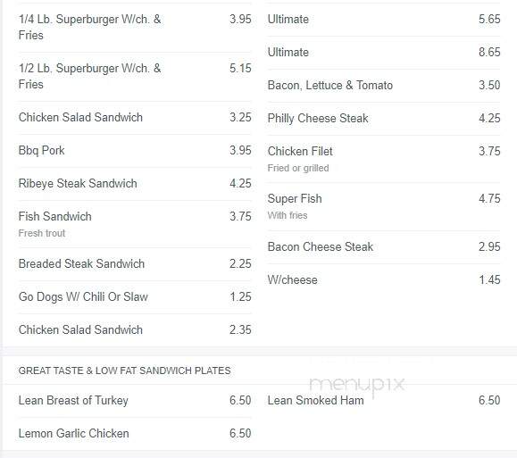 Henderson's - Thomasville, GA menu_pic