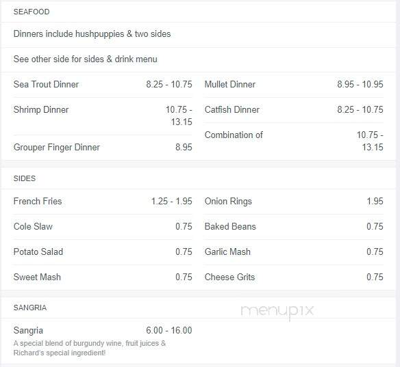 Henderson's - Thomasville, GA menu_pic