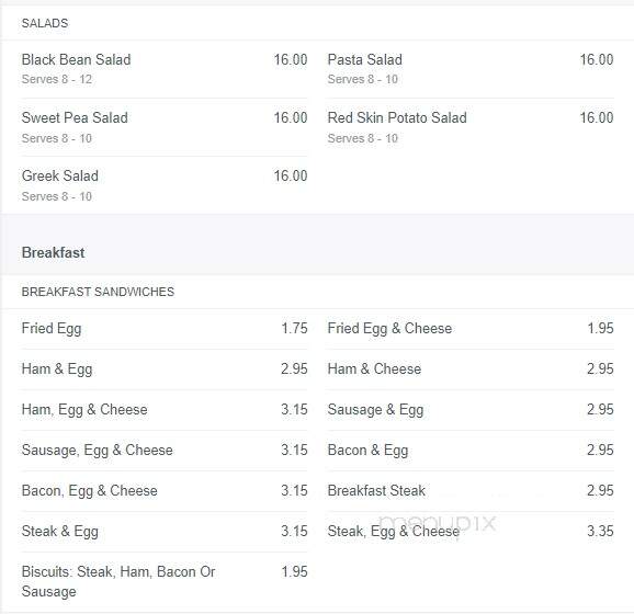 Henderson's - Thomasville, GA menu_pic
