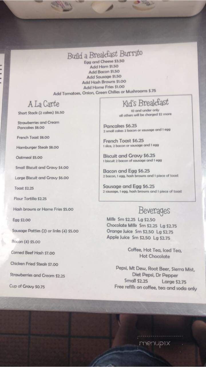 The Diner on Main - Bagdad, AZ menu_pic