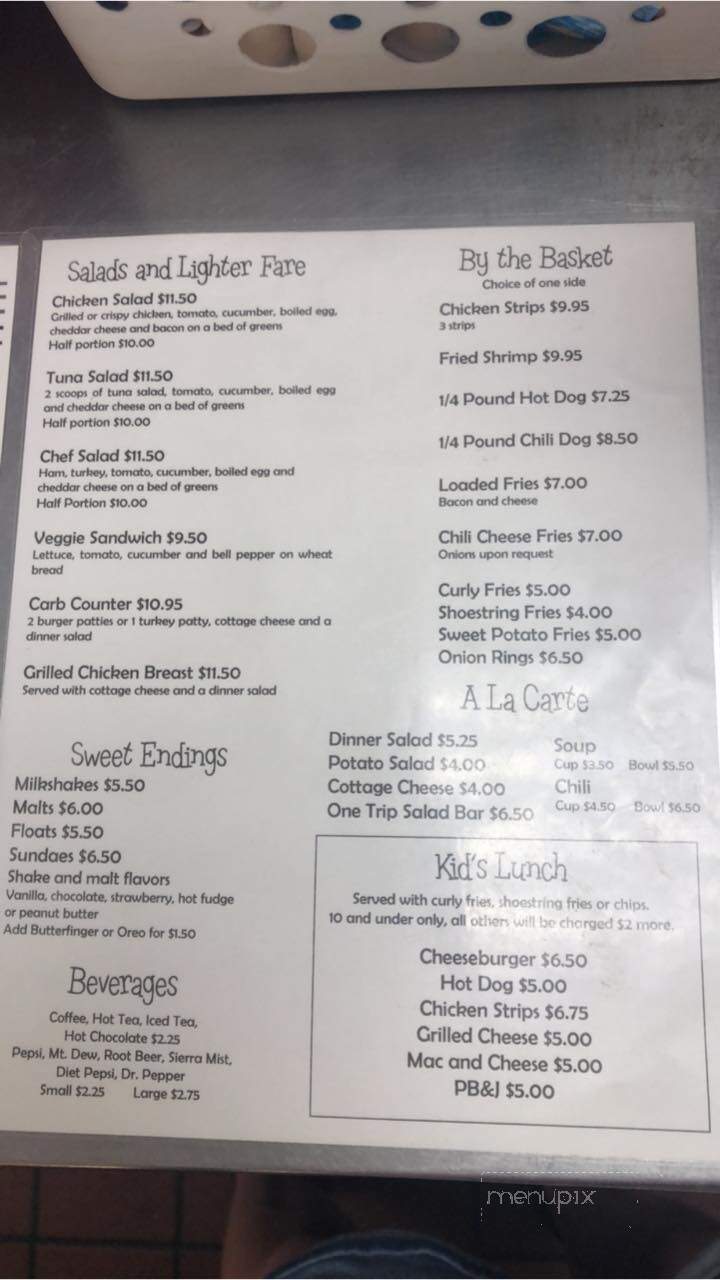 The Diner on Main - Bagdad, AZ menu_pic