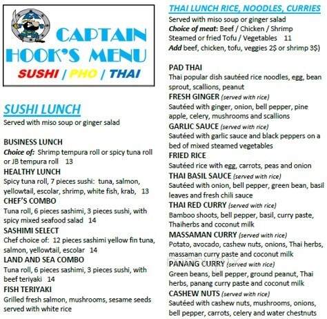 Captain Hook's - Cape Coral, FL menu_pic