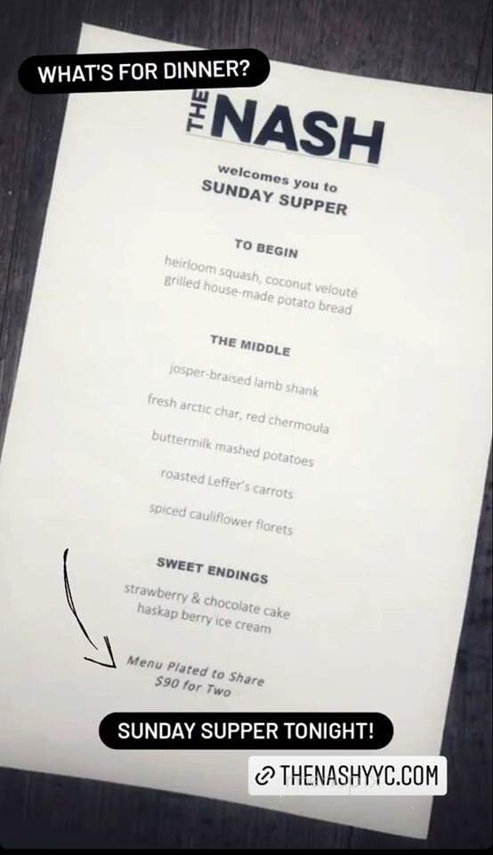 The Nash - Calgary, AB menu_pic