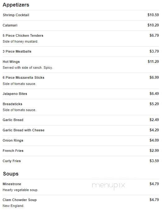 Bella Italia - Richmond, VA menu_pic