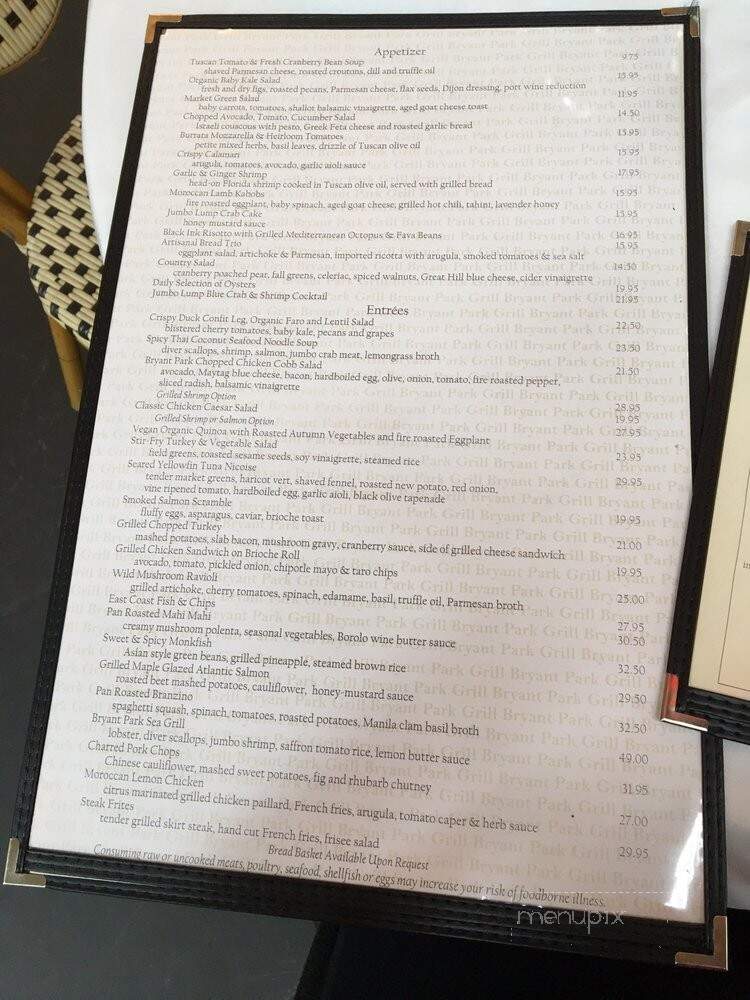 Bryant Park Cafe - New York, NY
