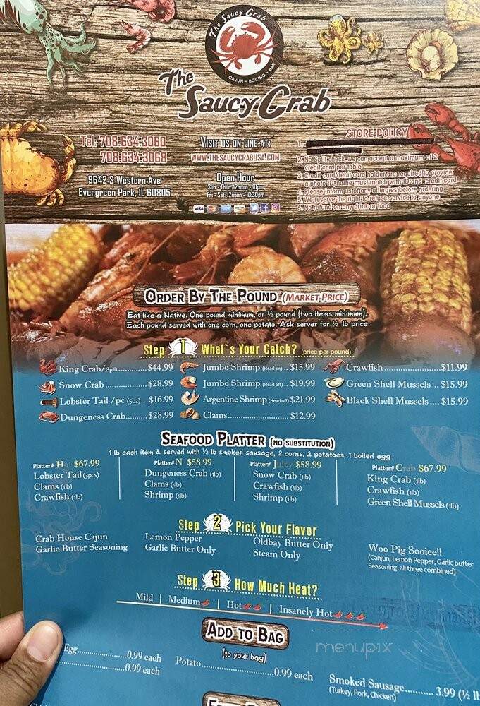 Hot N Juicy Crab - Evergreen Park, IL menu_pic