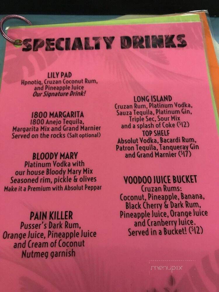 Frog Tiki Bar - Prudenville, MI menu_pic