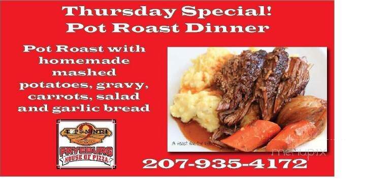The top of the ninth - Fryeburg, ME menu_pic