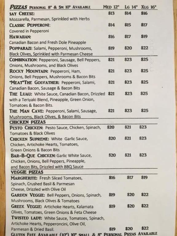 Rollin Dough Pizza - San Andreas, CA menu_pic