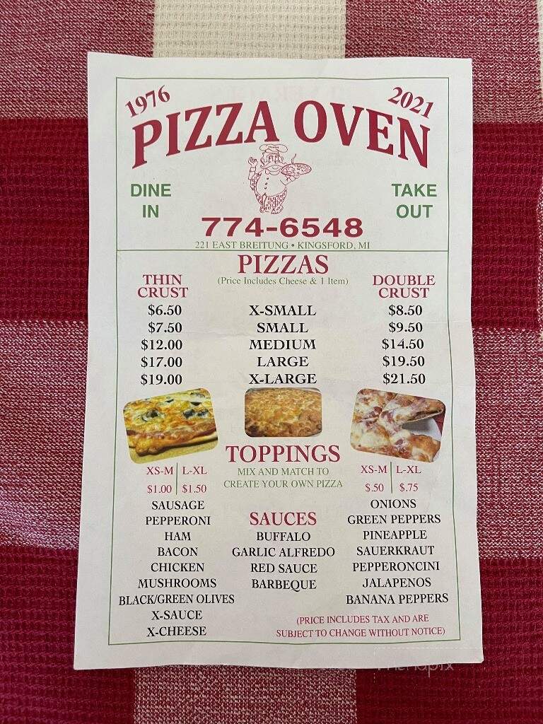 Pizza Oven - Kingsford, MI