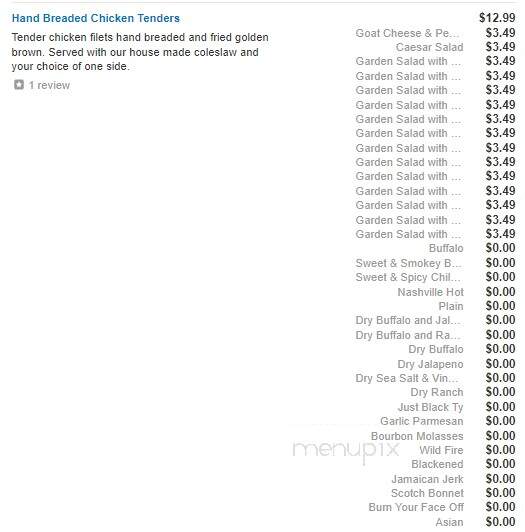 Grizzly's Grill N' Saloon - Willmar, MN menu_pic
