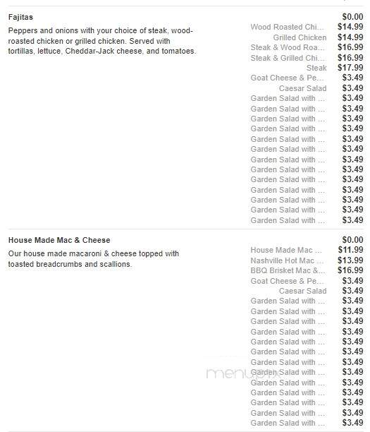 Grizzly's Grill N' Saloon - Willmar, MN menu_pic