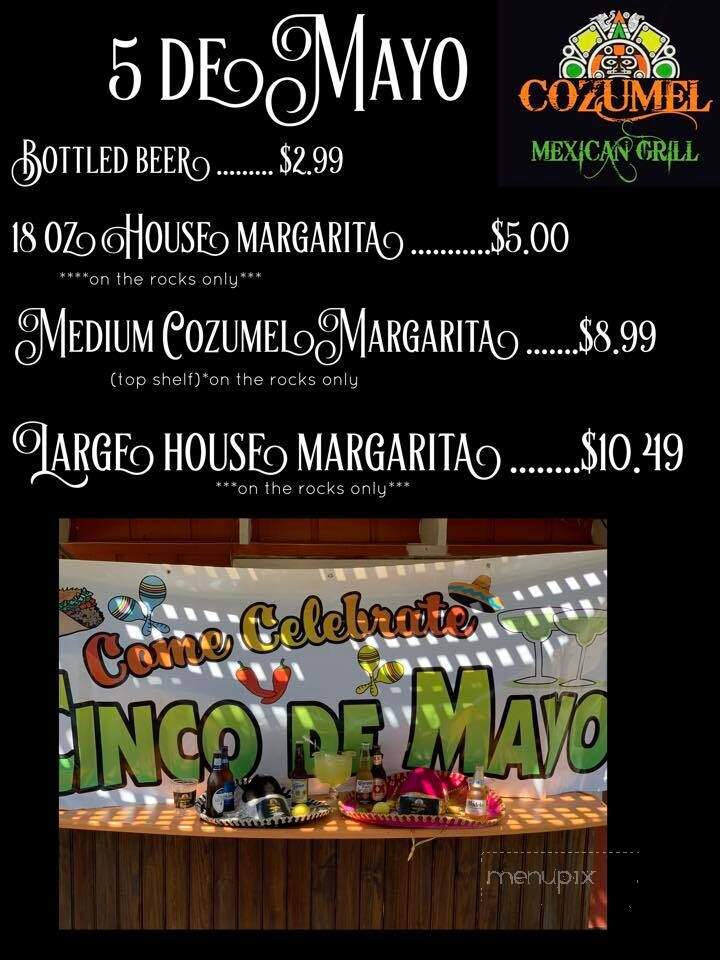 Cozumel - Loxley, AL menu_pic