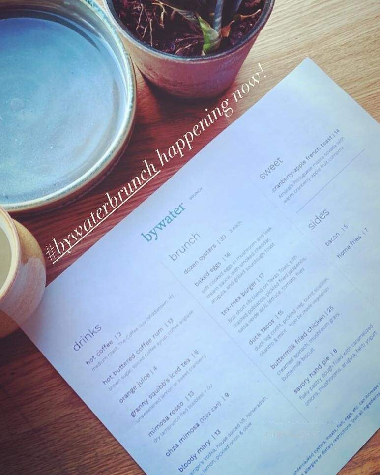 Bywater - Warren, RI menu_pic