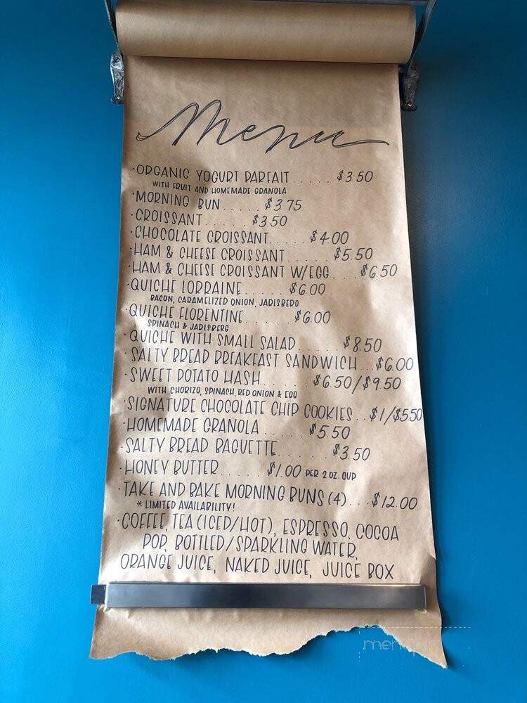 Sarah's On Main - Wheeling, WV menu_pic