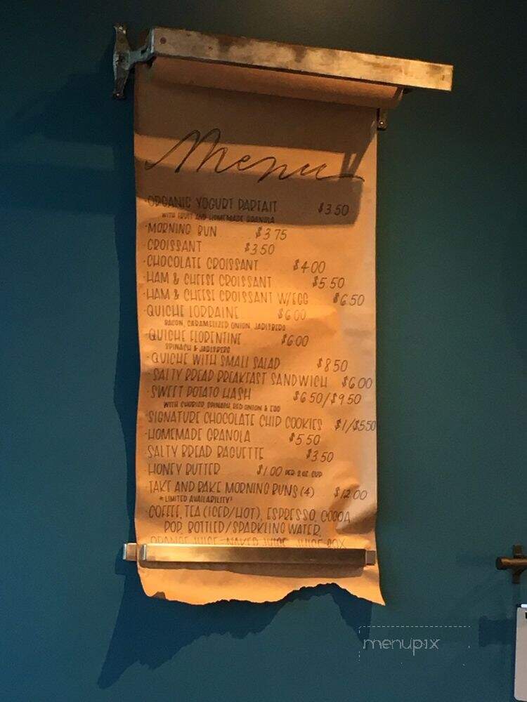 Sarah's On Main - Wheeling, WV menu_pic