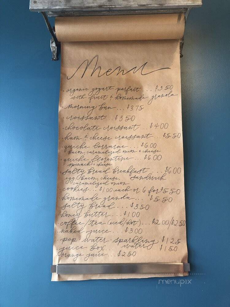 Sarah's On Main - Wheeling, WV menu_pic