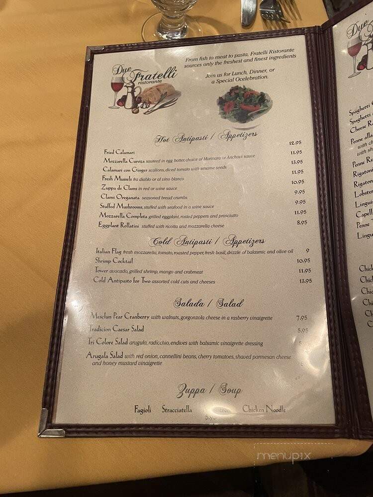 Due Fratelli - Hawthorne, NJ menu_pic