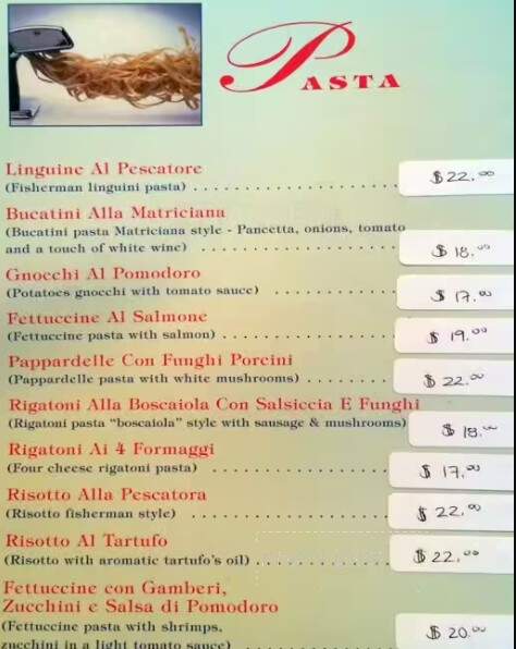L'Antipasto Ristorante - Vaughan, ON menu_pic