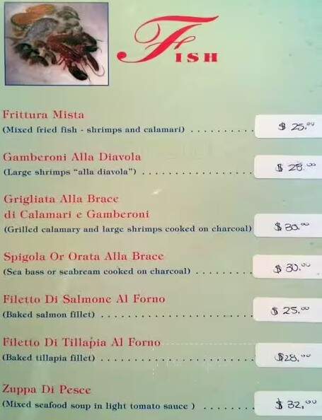 L'Antipasto Ristorante - Vaughan, ON menu_pic