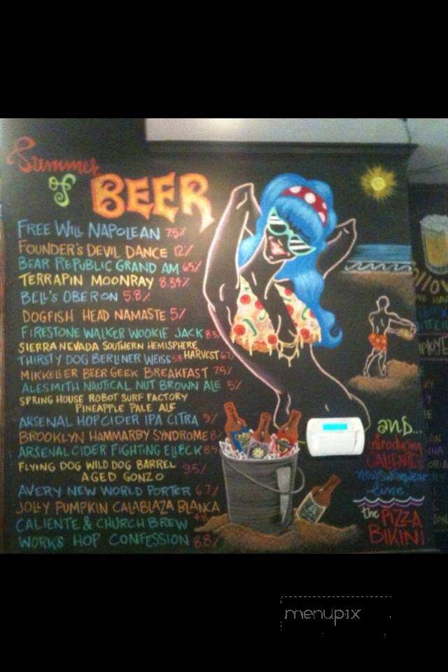 Caliente Pizza & Draft House - Sewickley, PA menu_pic