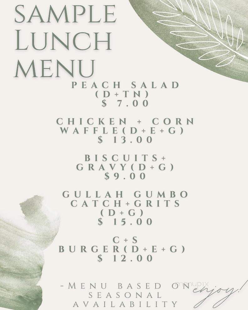 Coffee + Spice - Greenville, NC menu_pic