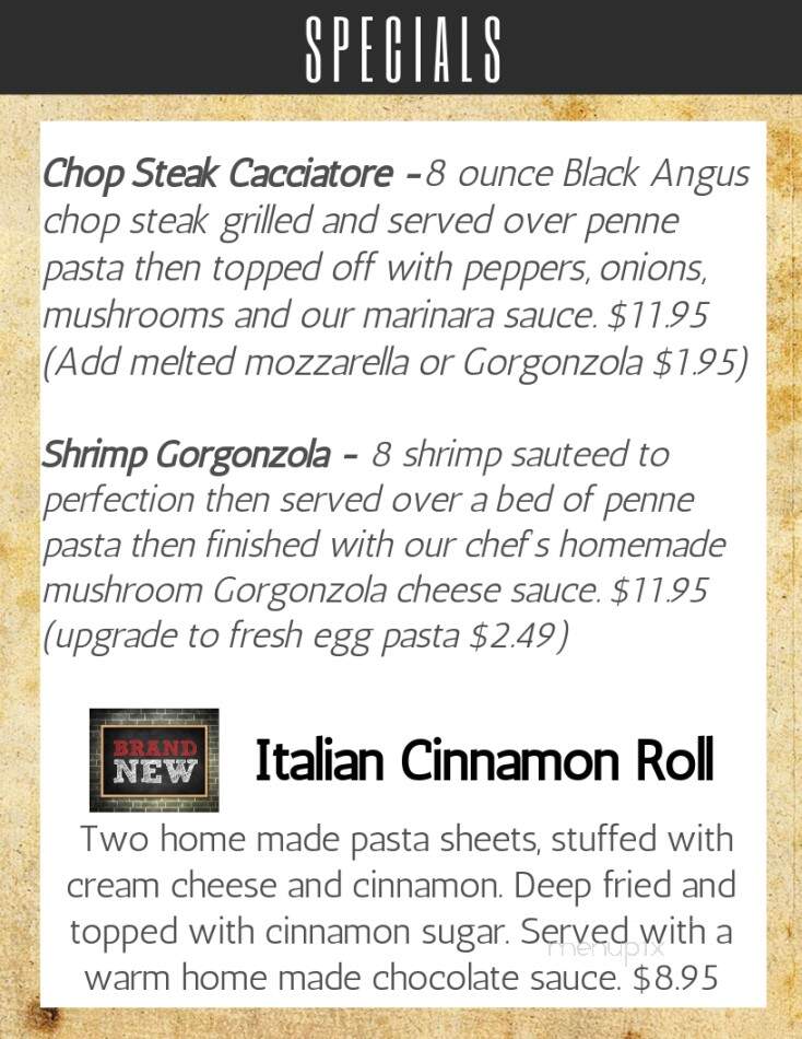 Visani Comedy Theater - Port Charlotte, FL menu_pic