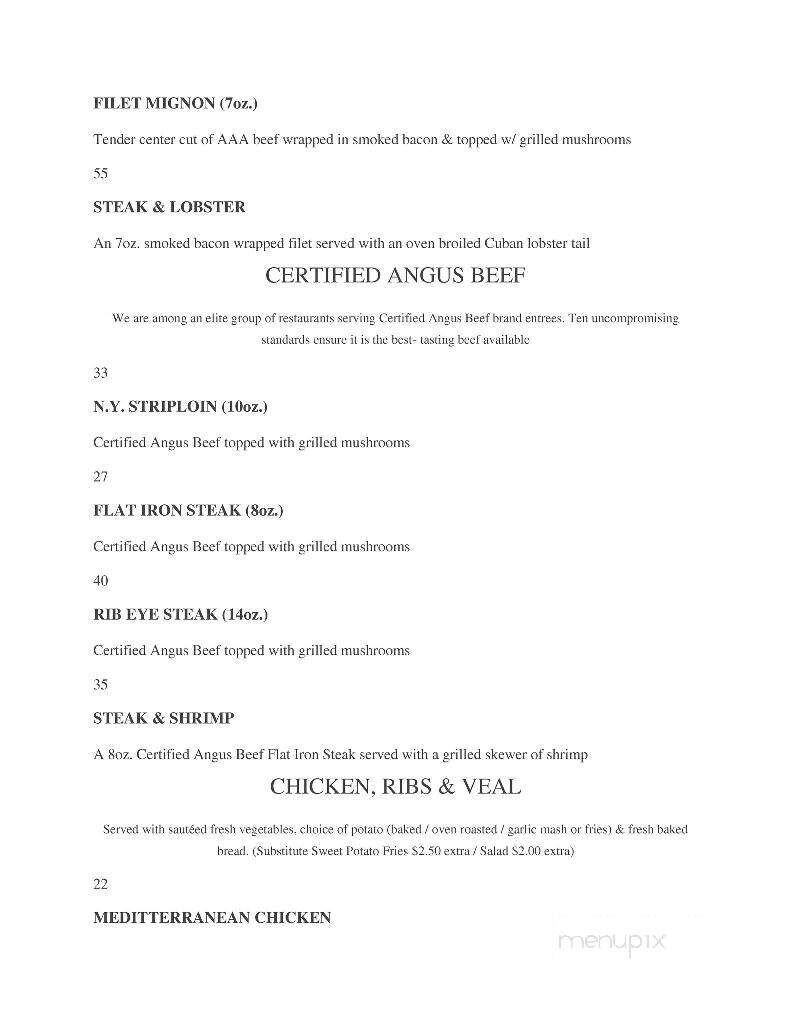 Mr. Prime Rib - Greater Sudbury, ON menu_pic