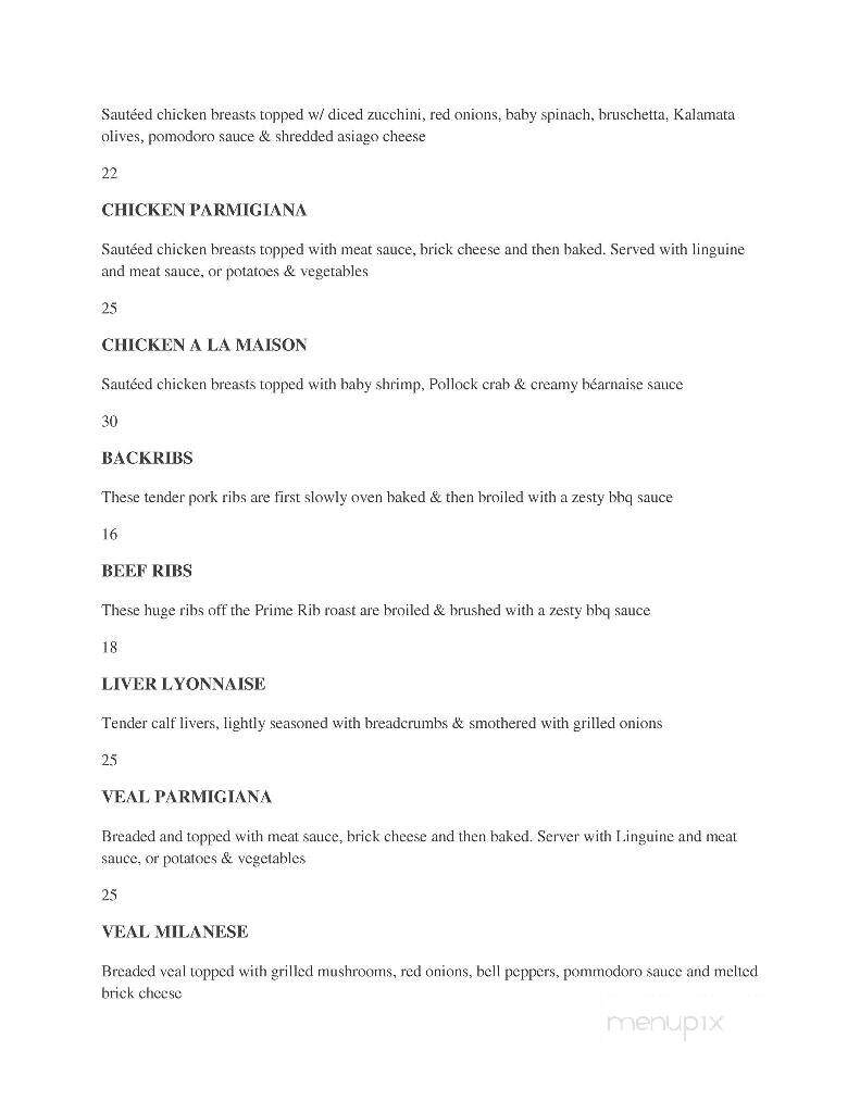 Mr. Prime Rib - Greater Sudbury, ON menu_pic