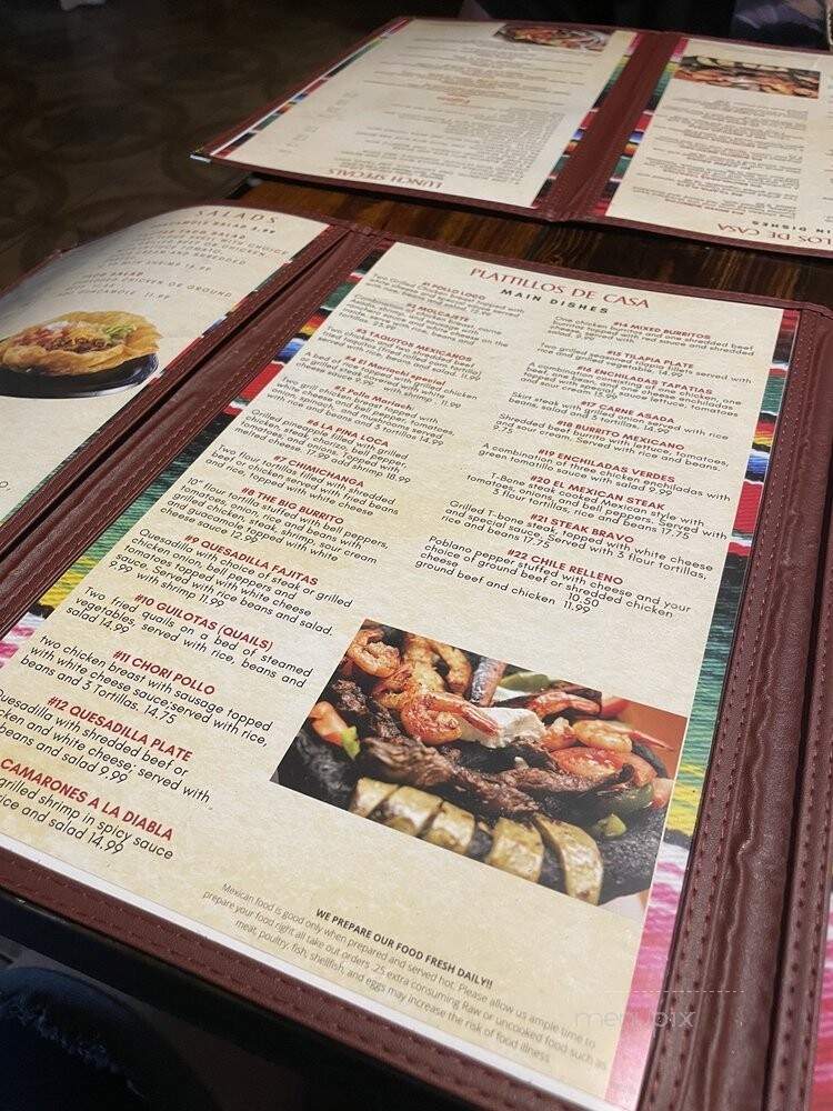 El Mariachi Sabor De Mexico - Watauga, TX menu_pic
