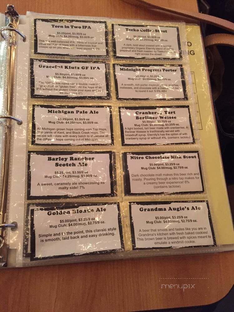 Eternity Brewing Company - Howell, MI menu_pic