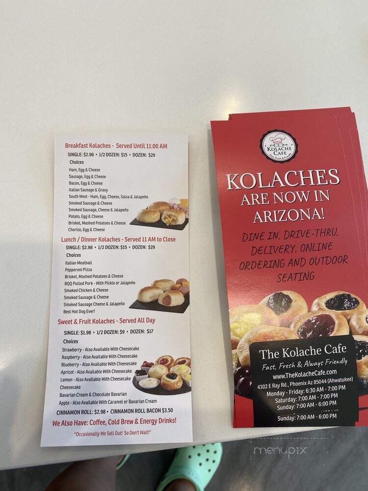 The Kolache Cafe - Phoenix, AZ menu_pic