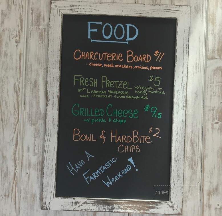 Barnside Brewing - Delta, BC menu_pic