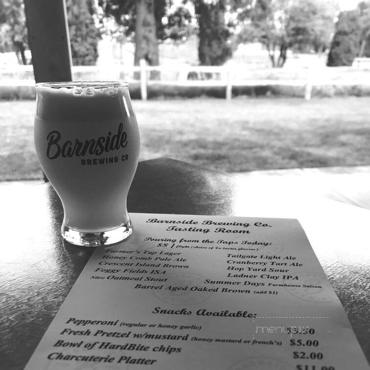 Barnside Brewing - Delta, BC menu_pic