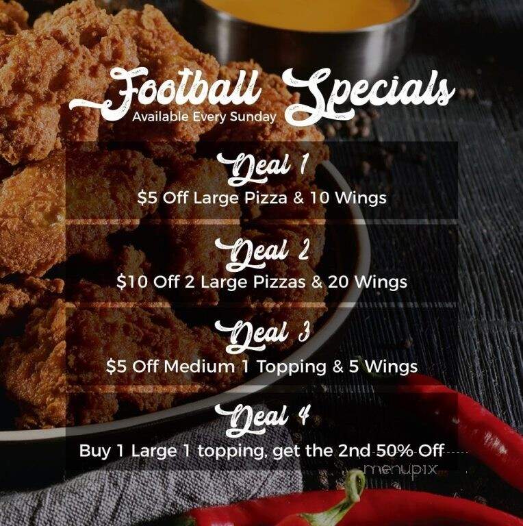 Pat's Select Pizza Grill - Pasadena, MD menu_pic