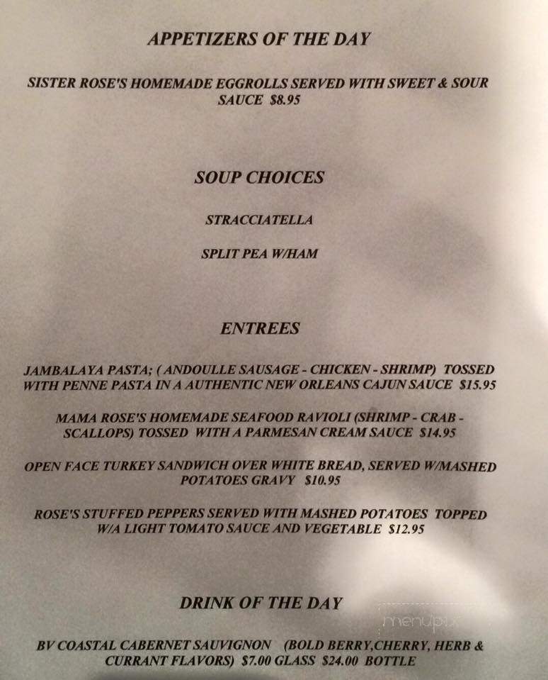 Rose's Restaurant - Canton, MI menu_pic