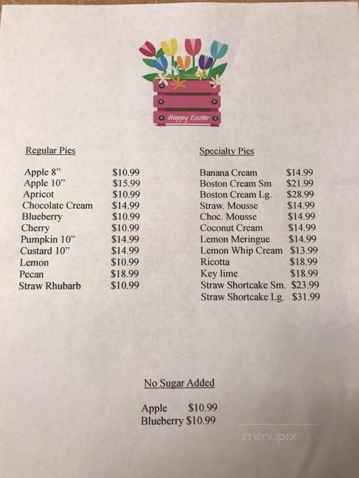 Dutch Kitchen Bake Shop - Fitchburg, MA menu_pic