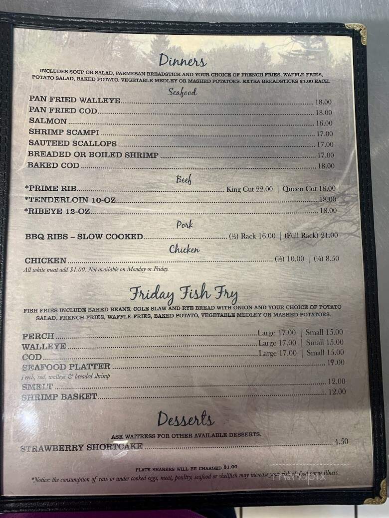 Riverside Inn - Crivitz, WI menu_pic