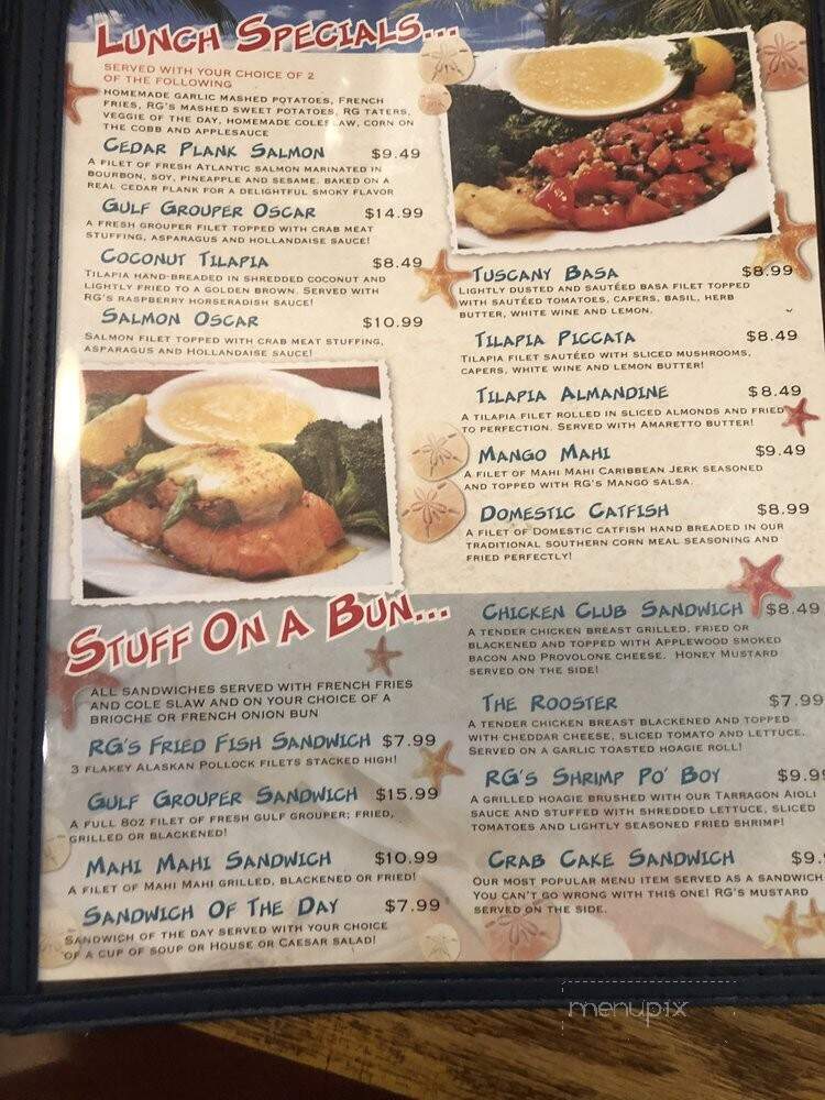 The Roosterfish Grill - Largo, FL menu_pic