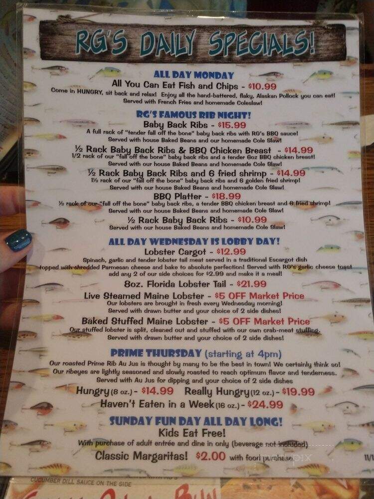 The Roosterfish Grill - Largo, FL menu_pic